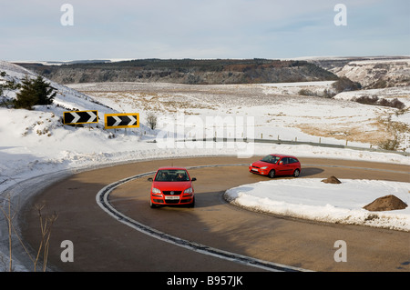 Kehre am Saltergate Ufer im Winter North Yorkshire England UK United Kingdom GB Great Britain Stockfoto