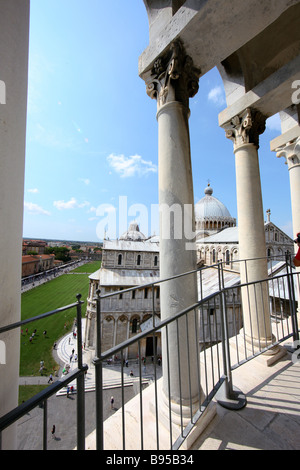 Italien, Toskana, Pisa, Blick vom Schiefen Turm Stockfoto