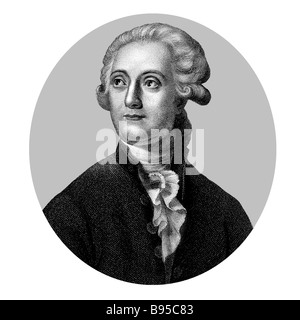 Französische Chemiker Antoine Lavoisier 1743 1794 Stockfoto