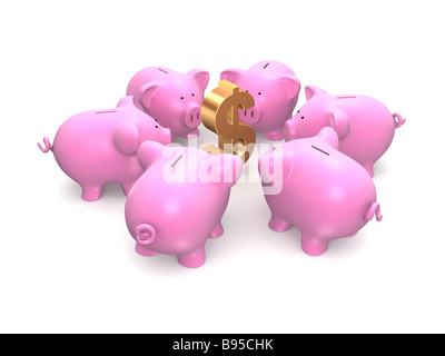 Sparschweine Stockfoto