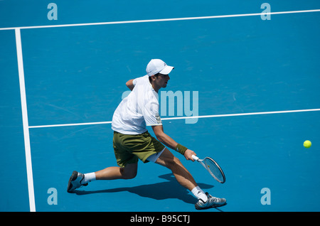 Adidas Tennisspieler Novak Djokovic Serbien während der Australian Open Grand Slam 2009 in Melbourne Stockfoto