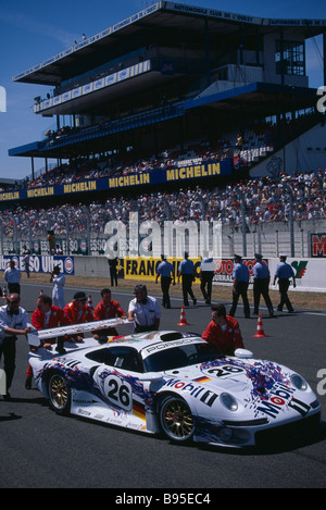 SPORT Motorsport Motor Racing Le Mans 24 Stunden endurance1996. Startlinie Stockfoto