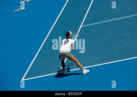 Weibliche Tennisstar Peng Shuai Chinas bei den Australien Open Tennis Grand Slam 2009 in Melbourne Stockfoto