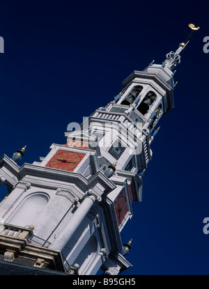 Niederlande, Noord-Holland, Amsterdam, Zuiderkerk.  Seitlicher Blick auf den Glockenturm und Turm im Jahre 1614 abgeschlossen. Stockfoto