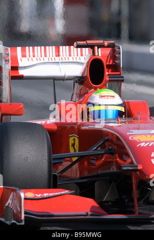 Felipe Massa im Ferrari F60-Rennwagen während der Formel-1-Tests Sitzungen in der Nähe von Barcelona im März 2009 BH. Stockfoto