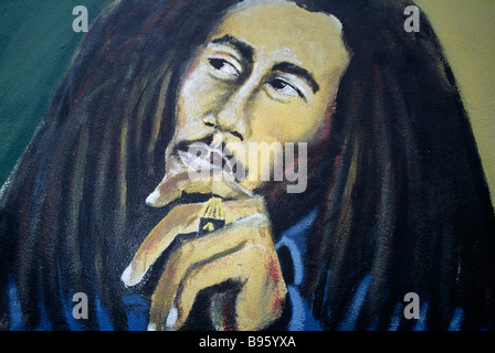 WEST INDIES Karibik Jamaika Kingston Bob Marley Museum Wandbild. Stockfoto