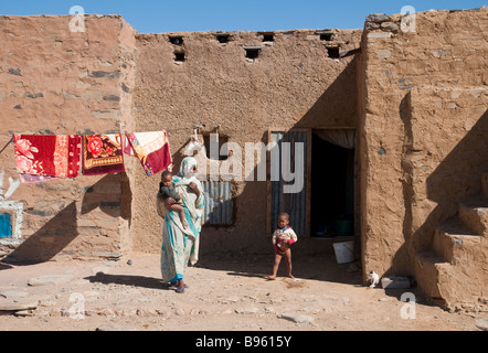 West-Afrika-Mauretanien-Route de l Espoir Nema Ende der Straße Stockfoto