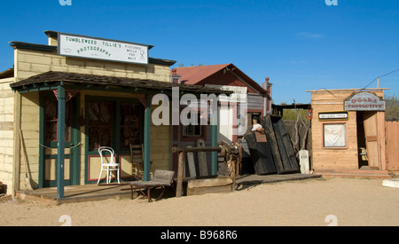 Foto des Pioneer Living History Museum nördlich von Phoenix, Arizona, USA. Stockfoto