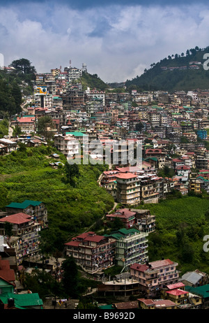 Die bunten Hügel-Station von Shimla in Nordindien Stockfoto