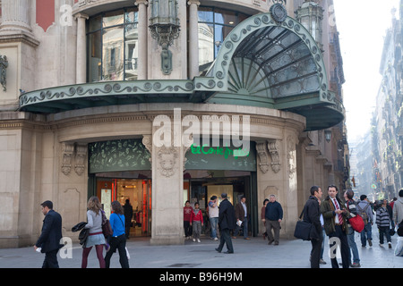 El Corte Ingles, Kaufhaus, Einkaufen, Barcelona Stockfoto