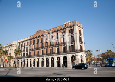 Mehrfamilienhaus, Altstadt, Barcelona, Spanien Stockfoto