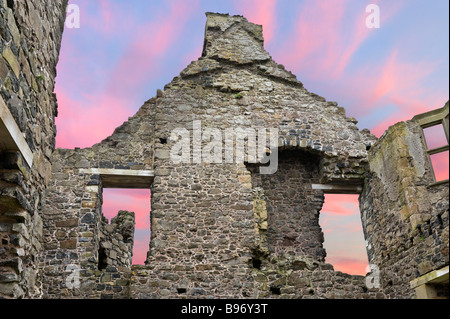 Dunluce Castle, Küste von North Antrim, County Antrim, Nordirland Stockfoto