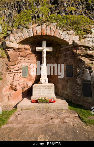 Bamburgh Kriegerdenkmal Stockfoto