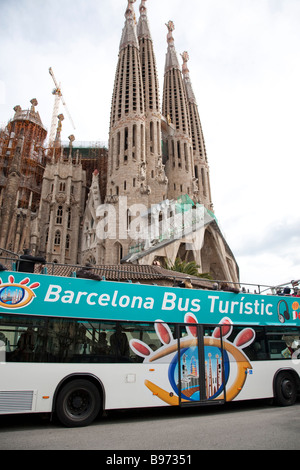La Sagrada Familia, Antoni Gaudi Barcelona Spanien Stockfoto