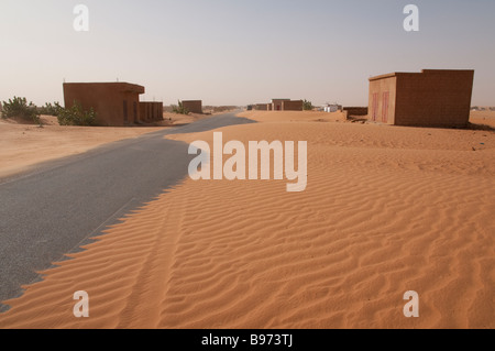 West-Afrika-Mauretanien-Route de l Espoir Straße von Nouakchott nach Nema 1200 km Stockfoto