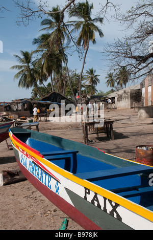 West-Afrika Senegal niedriger Casamance Elinkine Fischerdorf Stockfoto