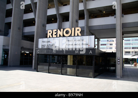 Der Haupteingang zum unabhängigen Renoir-Kino im Brunswick Centre, London.  März 2009 Stockfoto