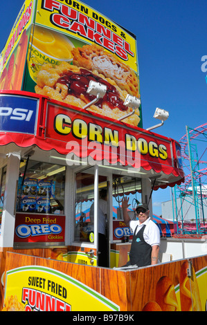 Lebensmittel-Stand auf der Florida State Fairgrounds Tampa fair Stockfoto