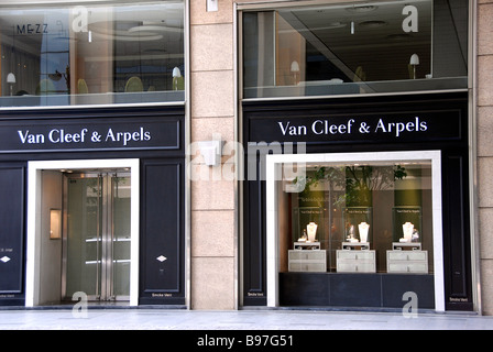 Van Cleef und Arpels Shop Hong Kong Insel Stockfoto