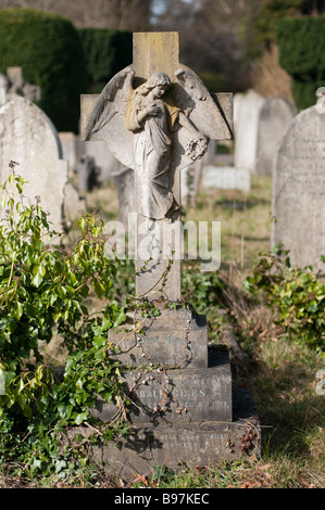 Blick auf Southampton alten Friedhof befindet sich in der gemeinsamen in Southampton, Hampshire, England Stockfoto