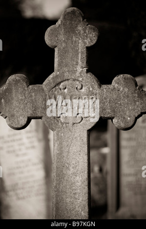 Blick auf Southampton alten Friedhof befindet sich in der gemeinsamen in Southampton, Hampshire, England Stockfoto