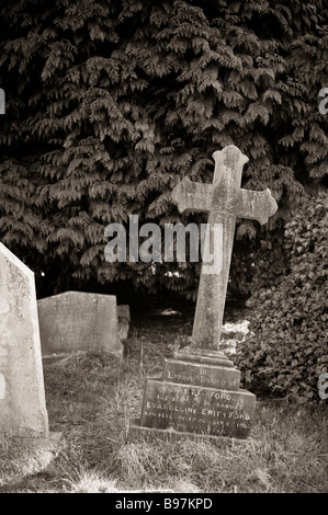 Blick auf Southampton alten Friedhof befindet sich in der gemeinsamen in Southampton, Hampshire, England Stockfoto