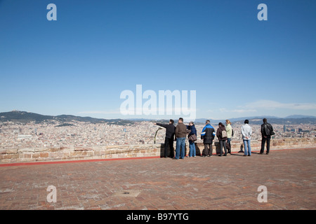 Castell de Montjuic-Barcelona-Spanien Stockfoto