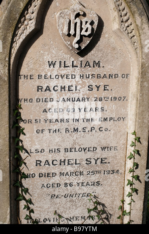 Blick auf Southampton alten Friedhof befindet sich in der gemeinsamen in Southampton, Hampshire, England Stockfoto