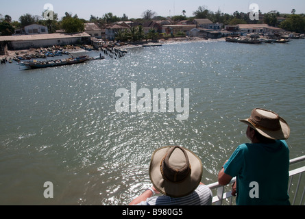 West-Afrika Senegal Casamance Fähre von Ziguinchor nach Dakar am Fluss casamance Stockfoto