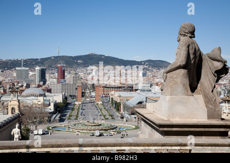 Placa d ' Espanya Barcelona Spanien Stockfoto