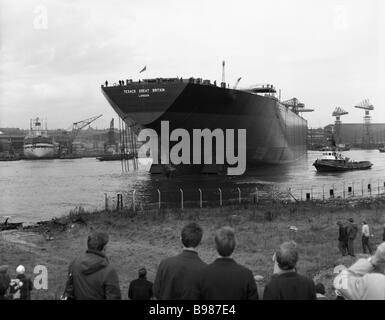 VLCC Texaco Großbritannien unmittelbar nach Markteinführung im März 1971 North East England Großbritannien Stockfoto