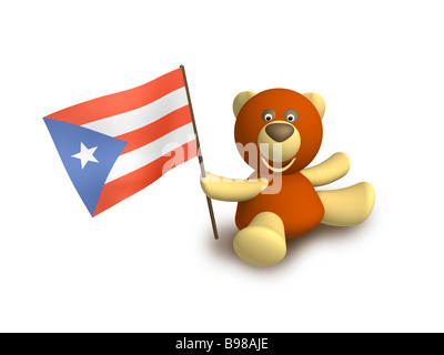 Puerto Rico Flagge Stockfoto