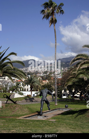 Statue Funchal Madeira Stockfoto