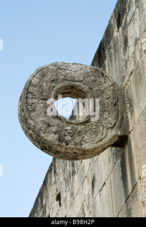 Stein Scoring Ring, The Juego de Pelota (Ballspielplatz) bei Chichén Itzá, Mexiko Stockfoto