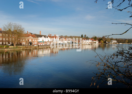 Uferpromenade in Henley on Thames Stockfoto