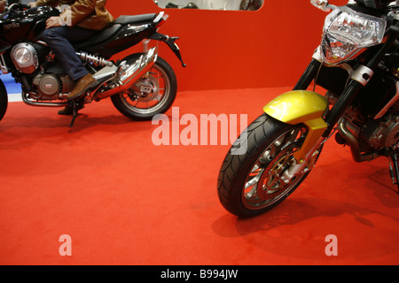 eine Sport-Racing Motorrad auf der motor show Stockfoto