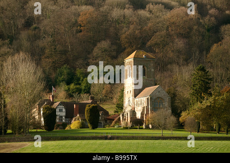 Wenig Malvern Priory und wenig Malvern Court in Malvern Worcestershire wenig Malvern Priorat war ein Benediktiner-Kloster Stockfoto