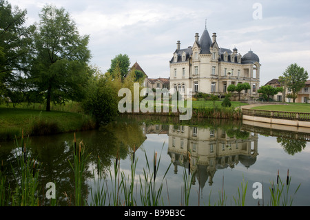 Grand Barrail Schloss Schlosshotel in der Region Bordeaux, Frankreich Stockfoto