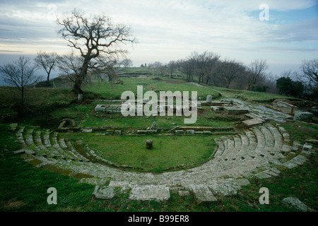 Tuscolo Lazio Italien bleibt der 2. C römische Amphitheater Stockfoto