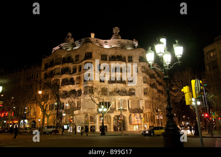 Casa Mila, Antoni Gaudi, La Pedrera, Barcelona Stockfoto