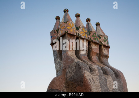 Casa Batllo, Antoni Gaudi, Barcelona, Spanien Stockfoto