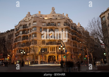 Casa Mila, Antoni Gaudi, La Pedrera, Barcelona Stockfoto