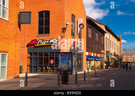 Pizza Hut am Flussufer Komplex in Norwich, Norfolk, Großbritannien Stockfoto