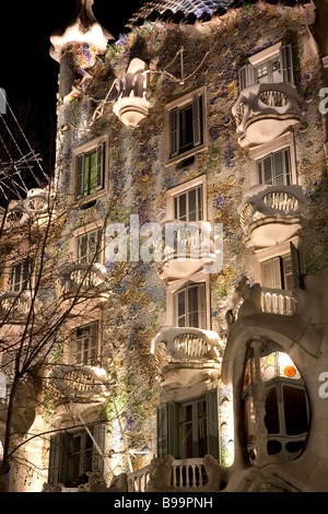 Casa Batllo, Antoni Gaudi, Barcelona-Spanien Stockfoto