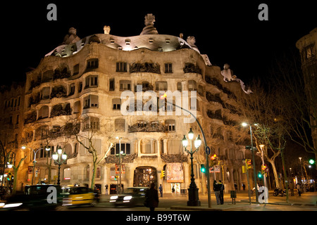 Casa Mila, Antoni Gaudi, La Pedrera, Barcelona Stockfoto