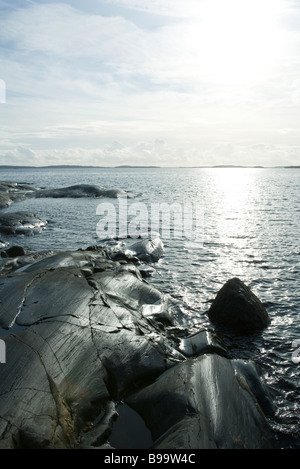 Felsige Küste Stockfoto