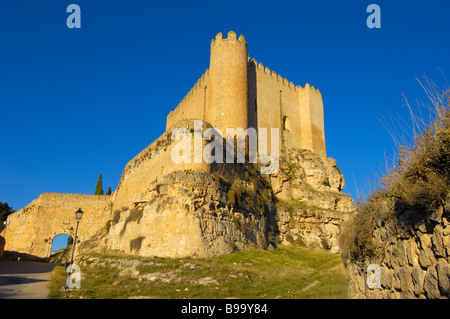 Marques de Villena Burg jetzt Parador Nacional einen Zustand laufen Hotel Alarcón Cuenca Provinz Castilla La Mancha Spanien Stockfoto