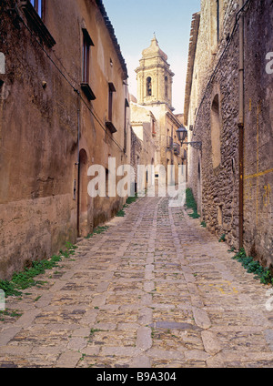 ITALIEN SIZILIEN ALTE DORF ERICE Stockfoto