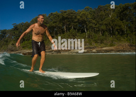 alten Surfertyp Stockfoto