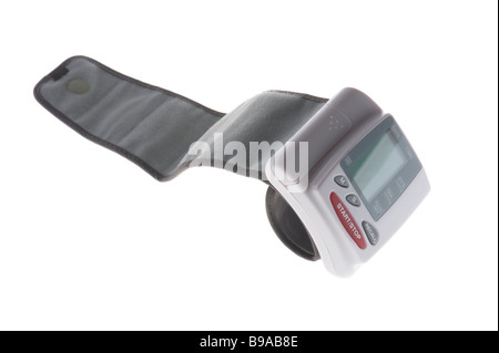 Objekt auf weißen Tool Blutdruck Monitor Makro Stockfoto